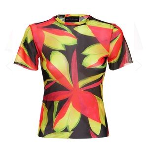 Louisa Ballou stretch mesh tshirt-NEW!